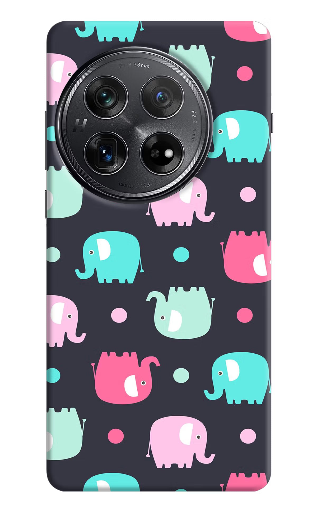 Elephants Oneplus 12 Hard Case Back Cover by Casekaro