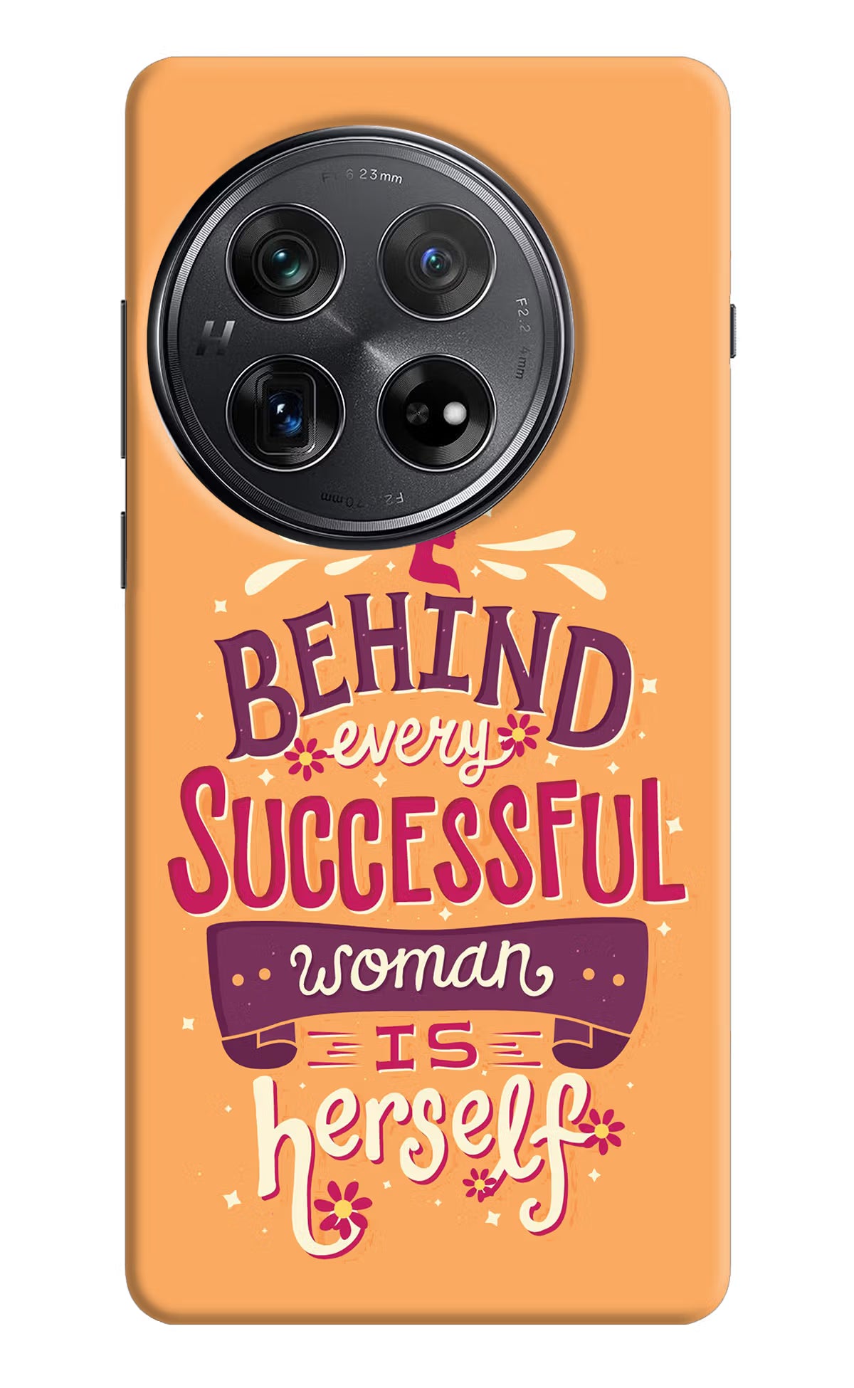 Behind Every Successful Woman There Is Herself Oneplus 12 Hard Case Back Cover by Casekaro