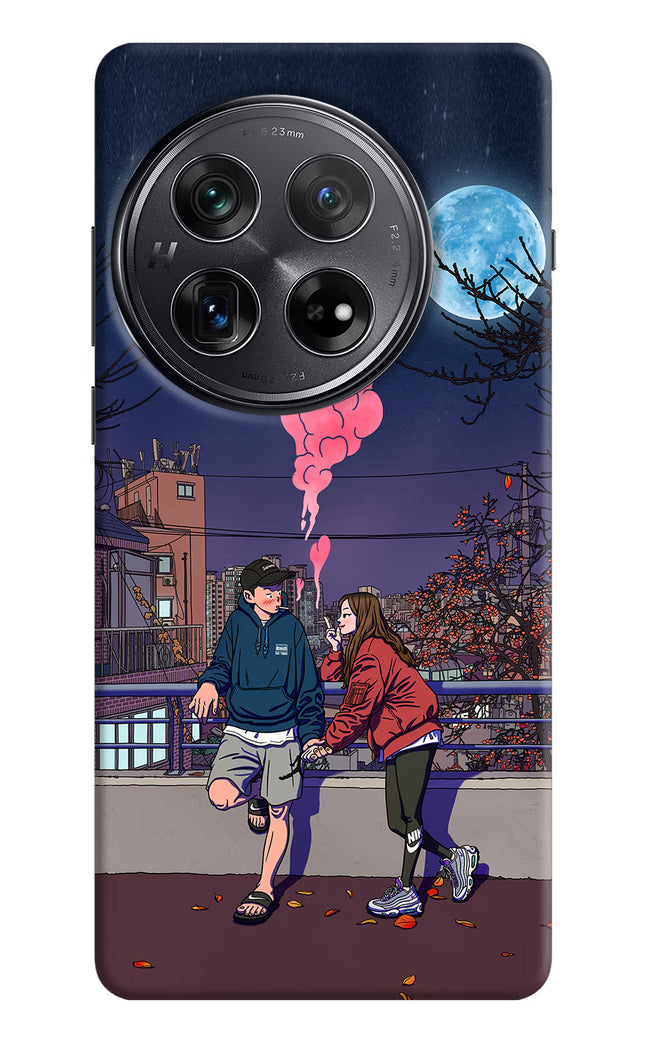 Chilling Couple Oneplus 12 Hard Case Back Cover by Casekaro