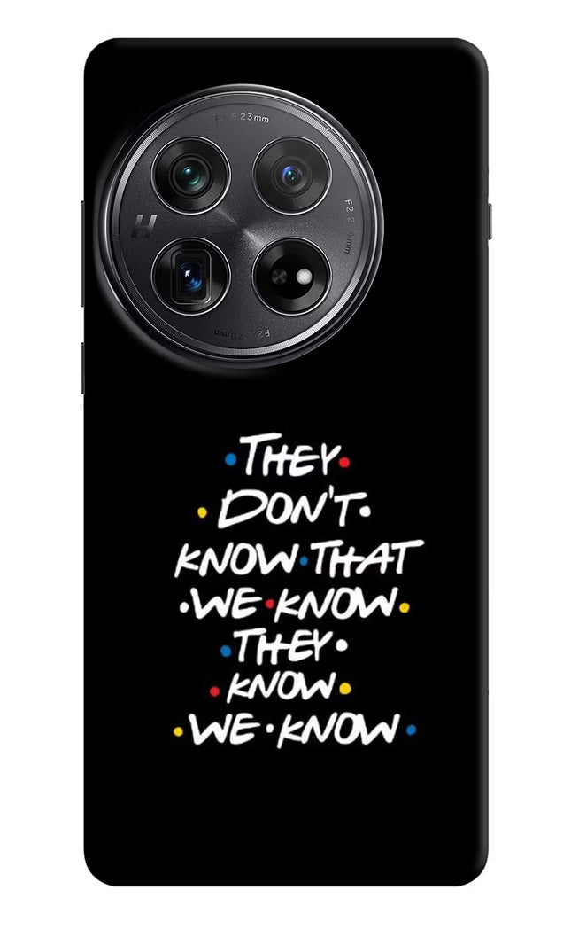 FRIENDS Dialogue Oneplus 12 Hard Case Back Cover by Casekaro