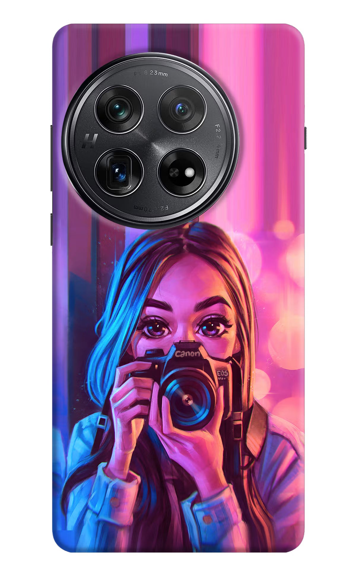 Girl Photographer Oneplus 12 Hard Case Back Cover by Casekaro
