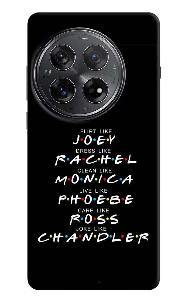 FRIENDS Character Oneplus 12 Hard Case Back Cover by Casekaro