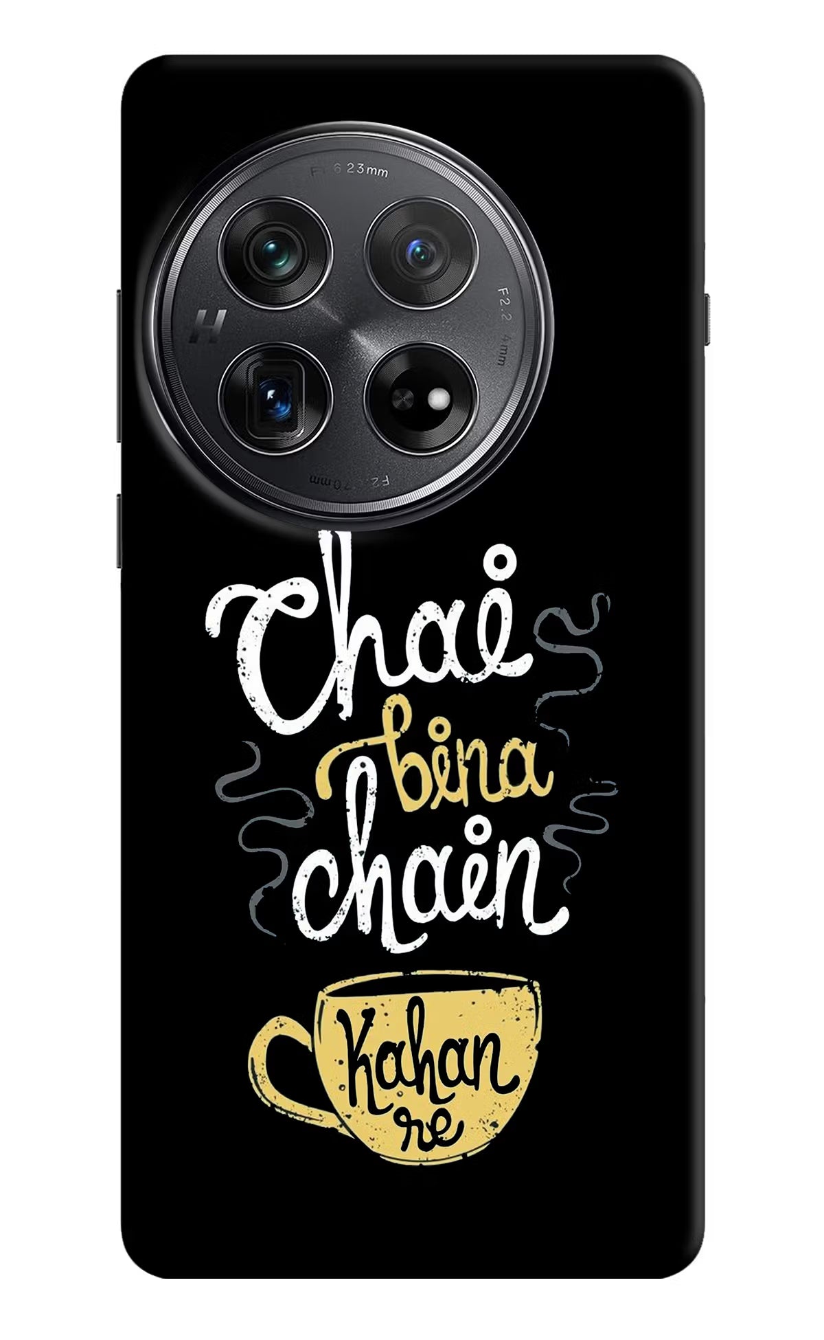 Chai Bina Chain Kaha Re Oneplus 12 Hard Case Back Cover by Casekaro