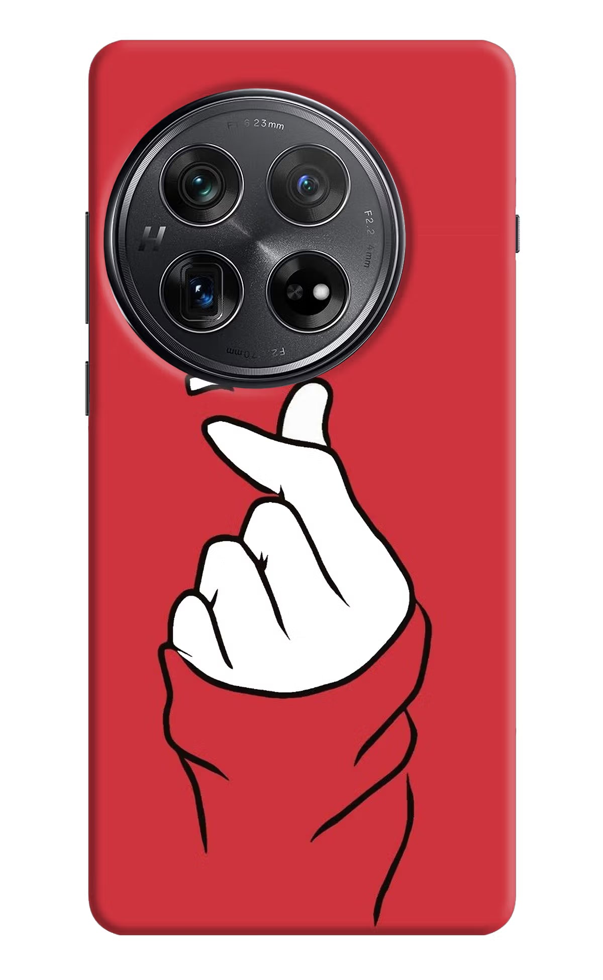 Korean Love Sign Oneplus 12 Hard Case Back Cover by Casekaro