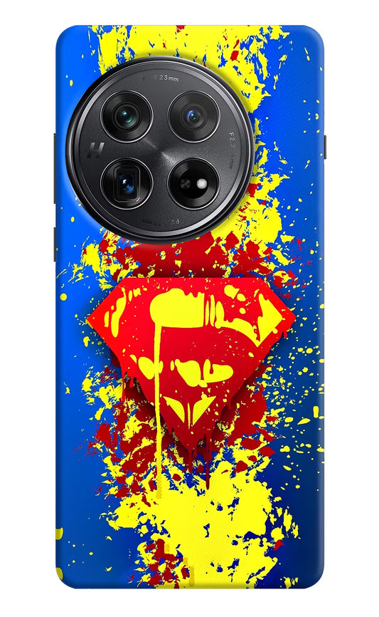 Superman logo Oneplus 12 Hard Case Back Cover by Casekaro
