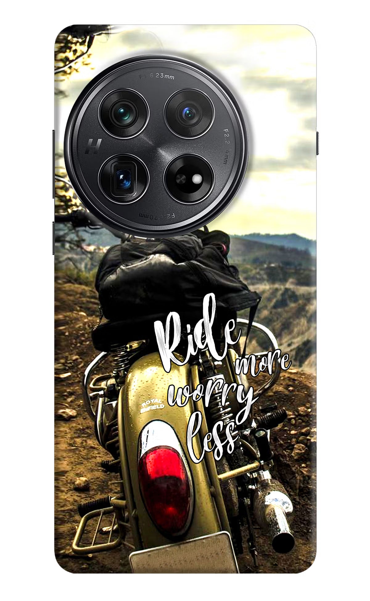 Ride More Worry Less Oneplus 12 Hard Case Back Cover by Casekaro