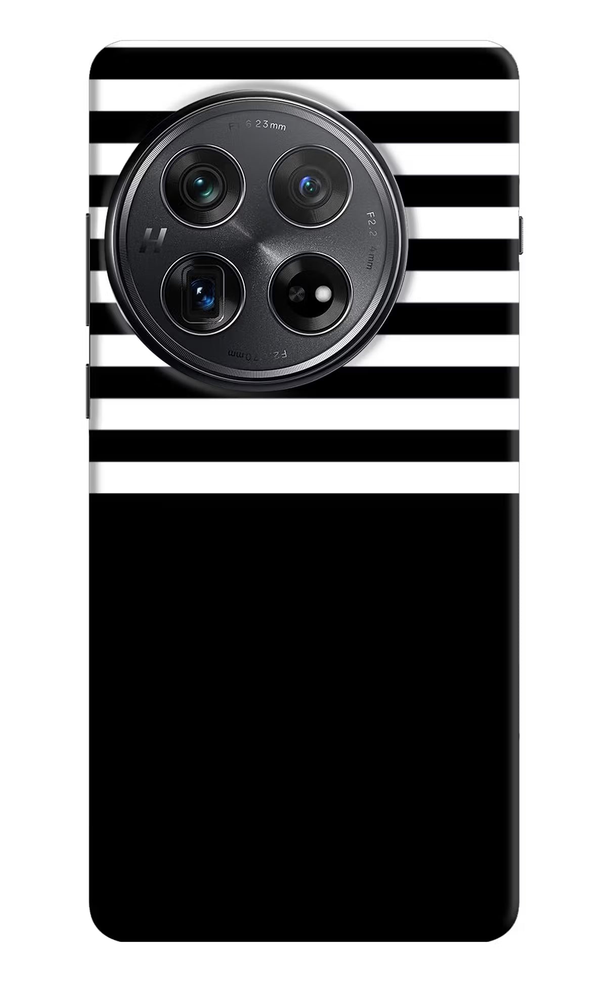 Black and White Print Oneplus 12 Hard Case Back Cover by Casekaro
