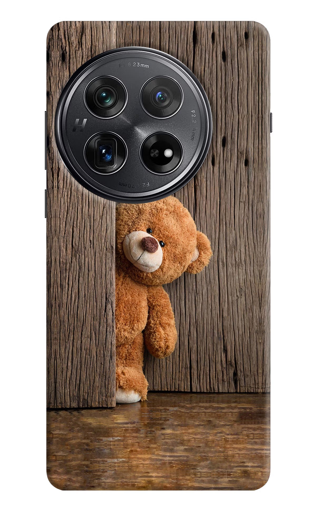 Teddy Wooden Oneplus 12 Hard Case Back Cover by Casekaro