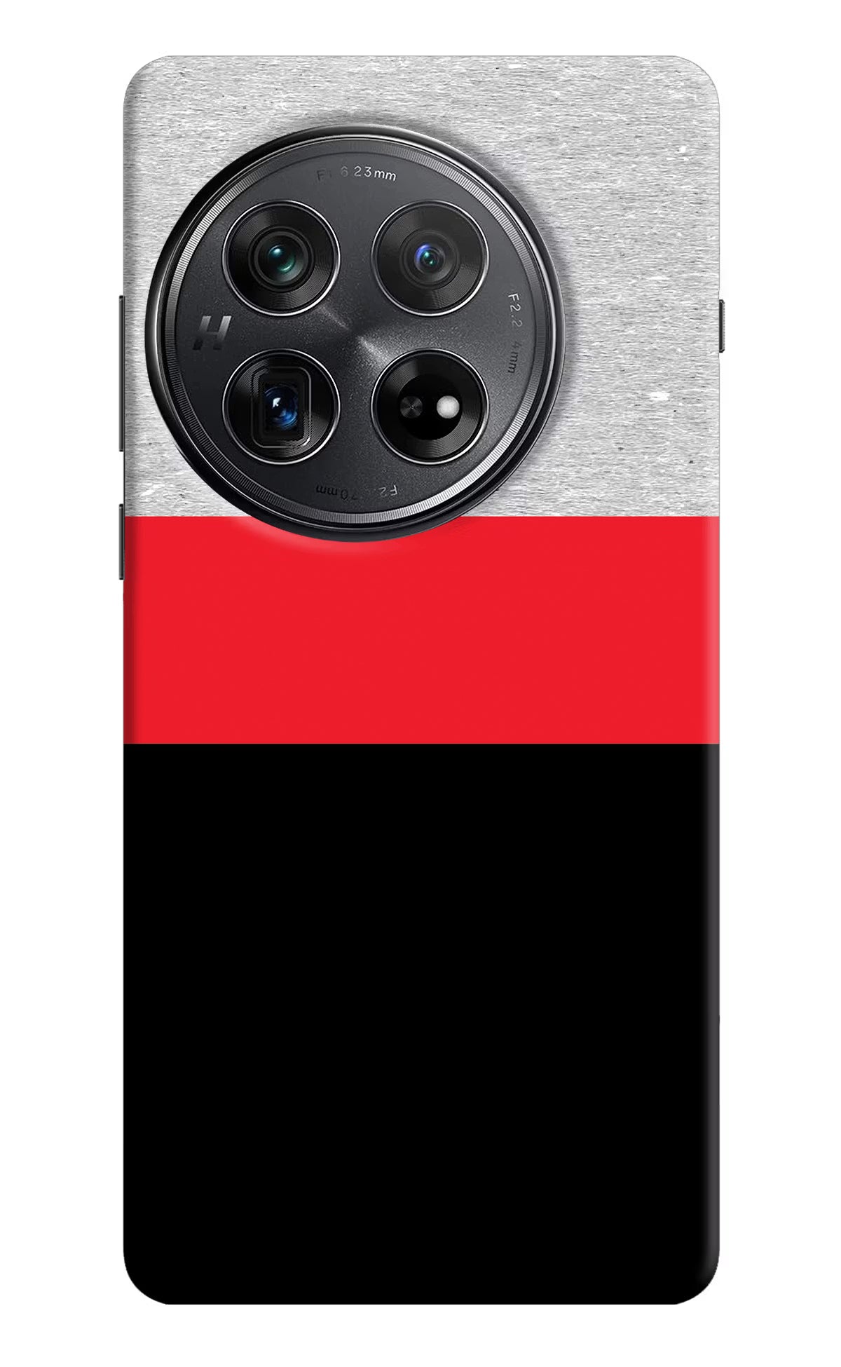 Tri Color Pattern Oneplus 12 Hard Case Back Cover by Casekaro