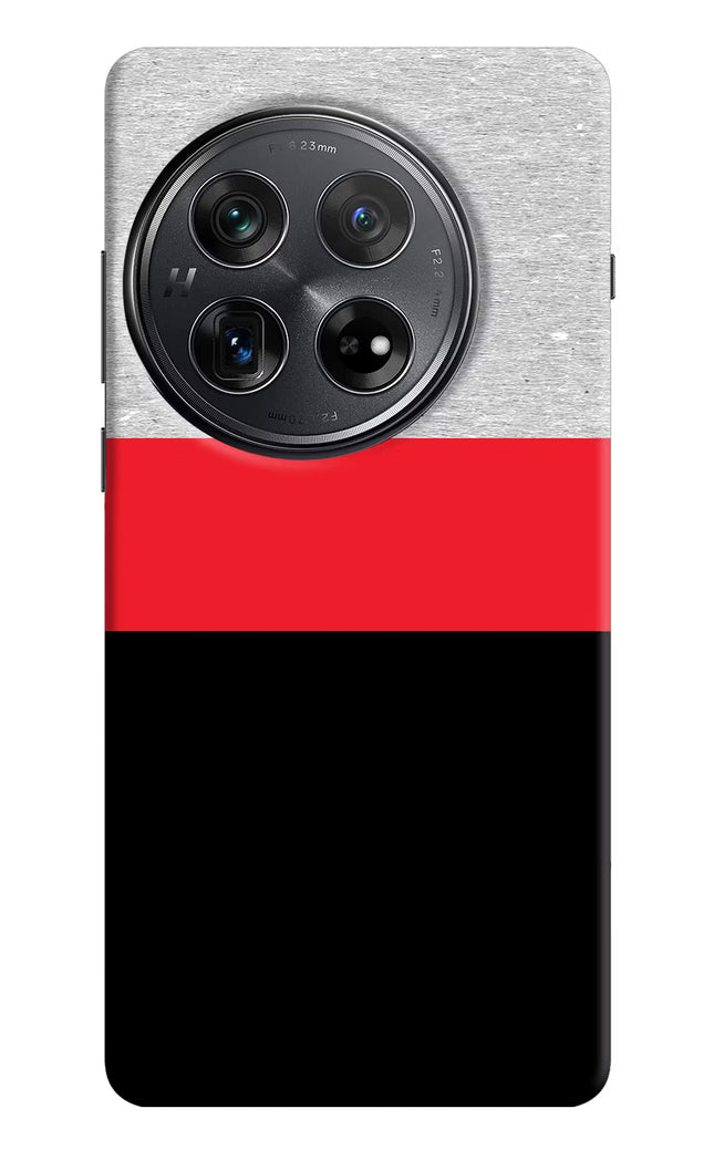 Tri Color Pattern Oneplus 12 Hard Case Back Cover by Casekaro