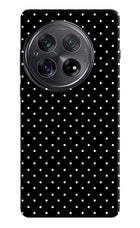 White Dots Oneplus 12 Hard Case Back Cover by Casekaro