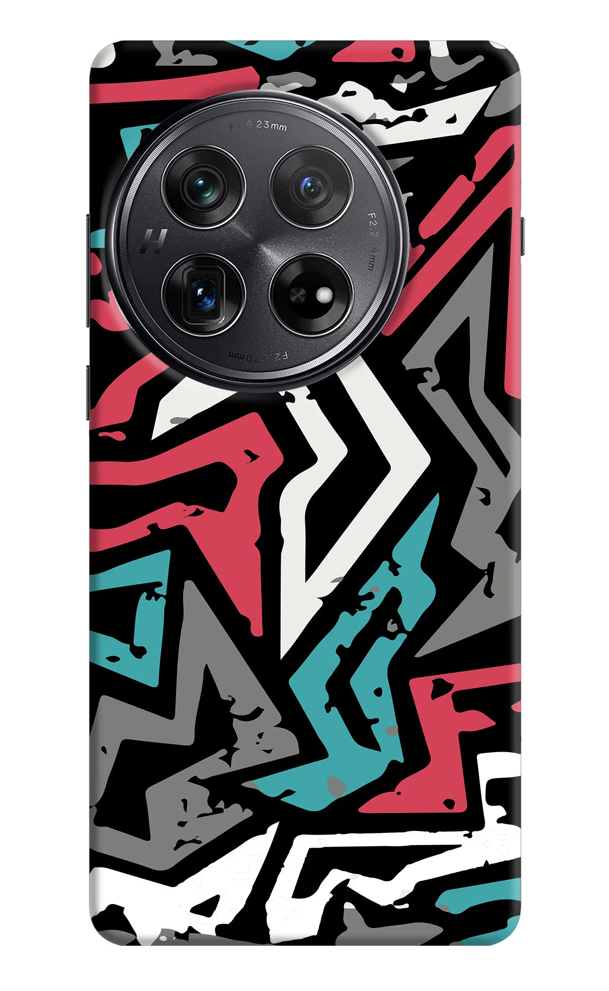 Geometric Graffiti Oneplus 12 Hard Case Back Cover by Casekaro