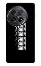 Again Again Gain Oneplus 12 Hard Case Back Cover by Casekaro