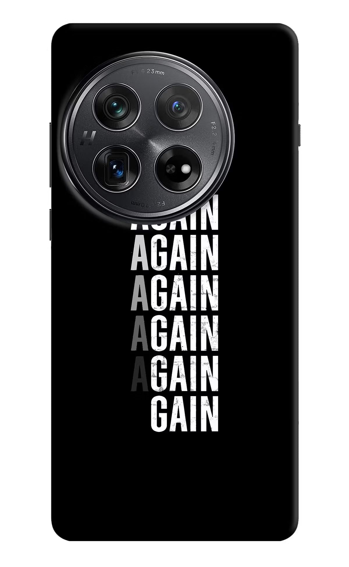 Again Again Gain Oneplus 12 Hard Case Back Cover by Casekaro