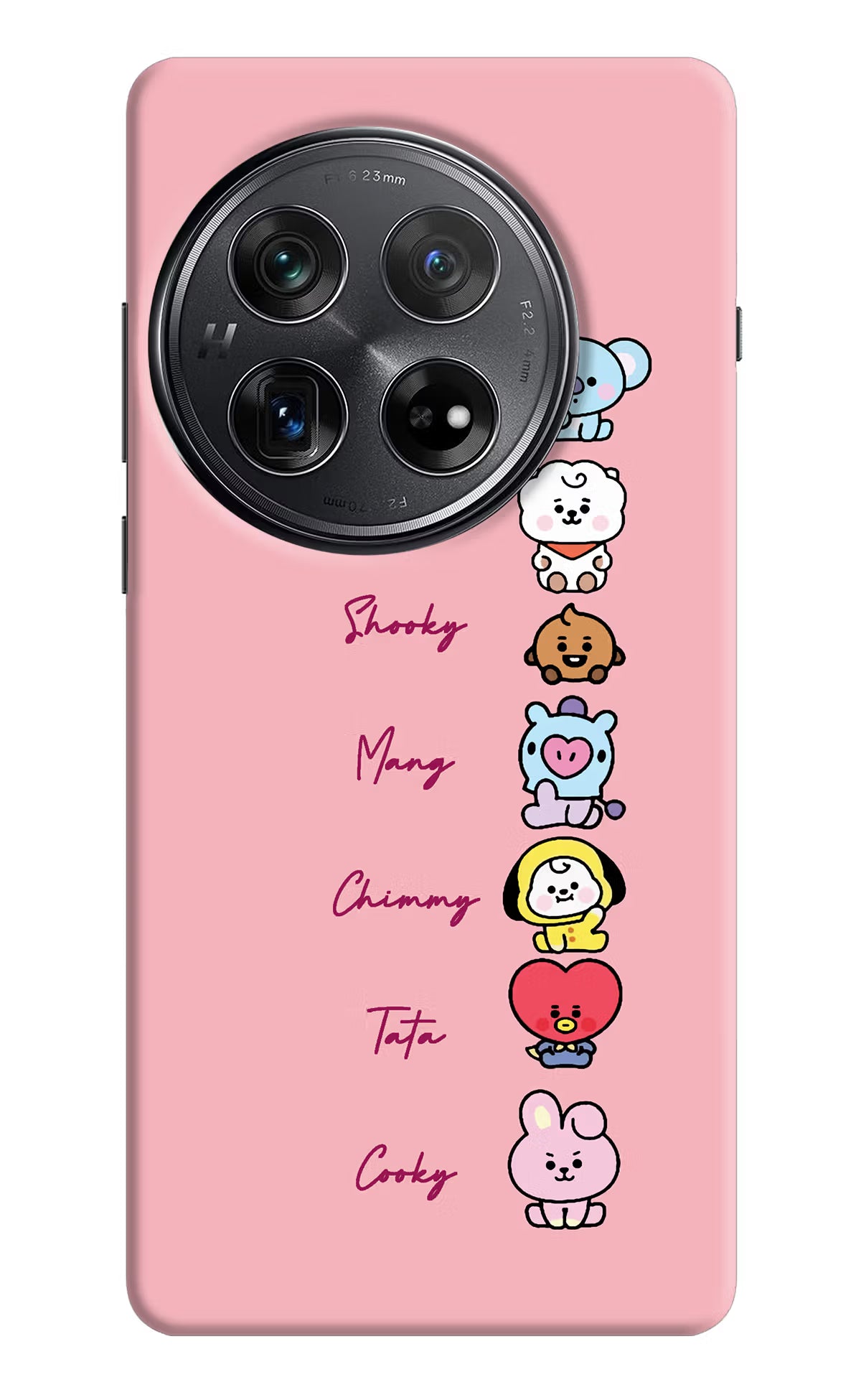 BTS names Oneplus 12 Hard Case Back Cover by Casekaro