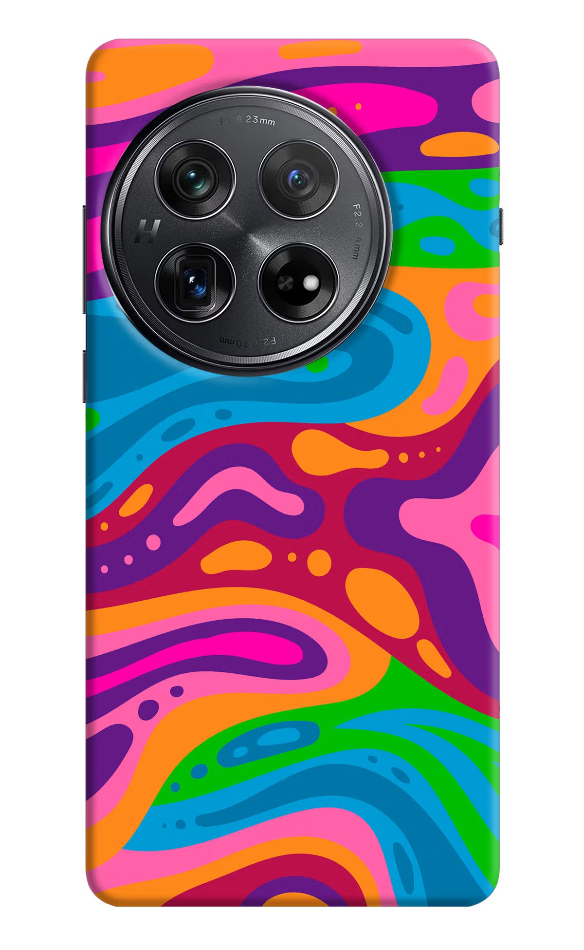 Trippy Pattern Oneplus 12 Hard Case Back Cover by Casekaro