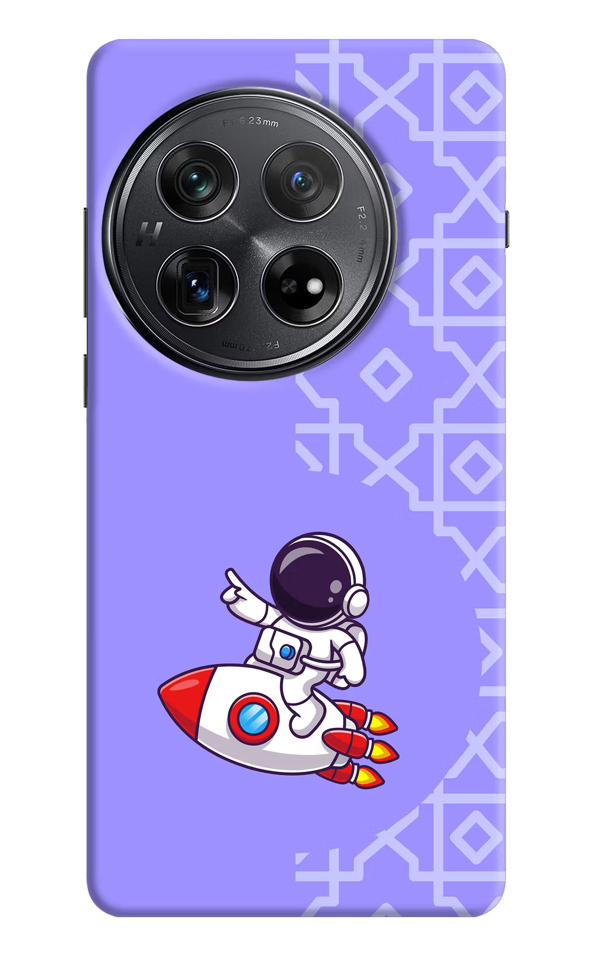Cute Astronaut Oneplus 12 Hard Case Back Cover by Casekaro