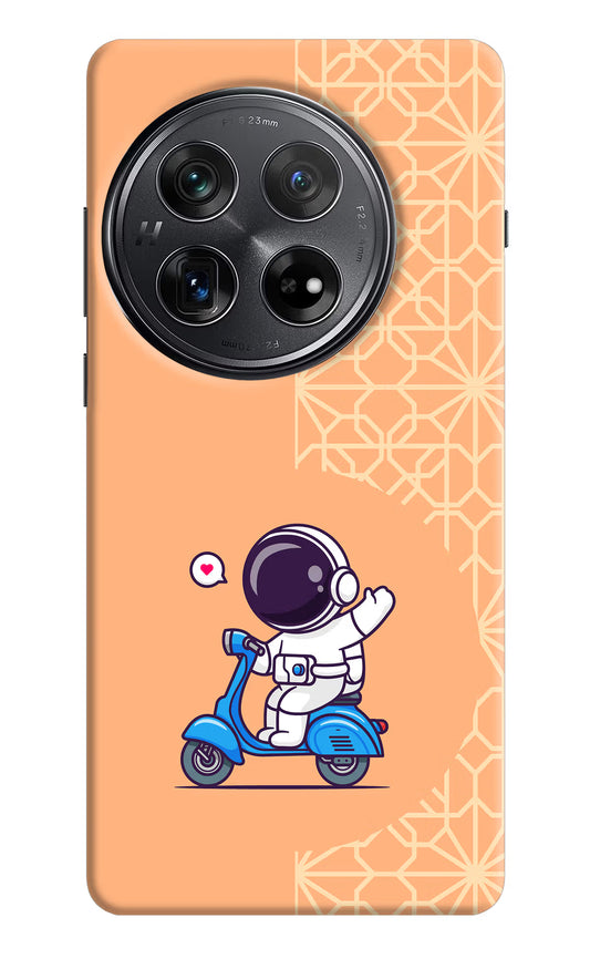 Cute Astronaut Riding Oneplus 12 Hard Case Back Cover by Casekaro