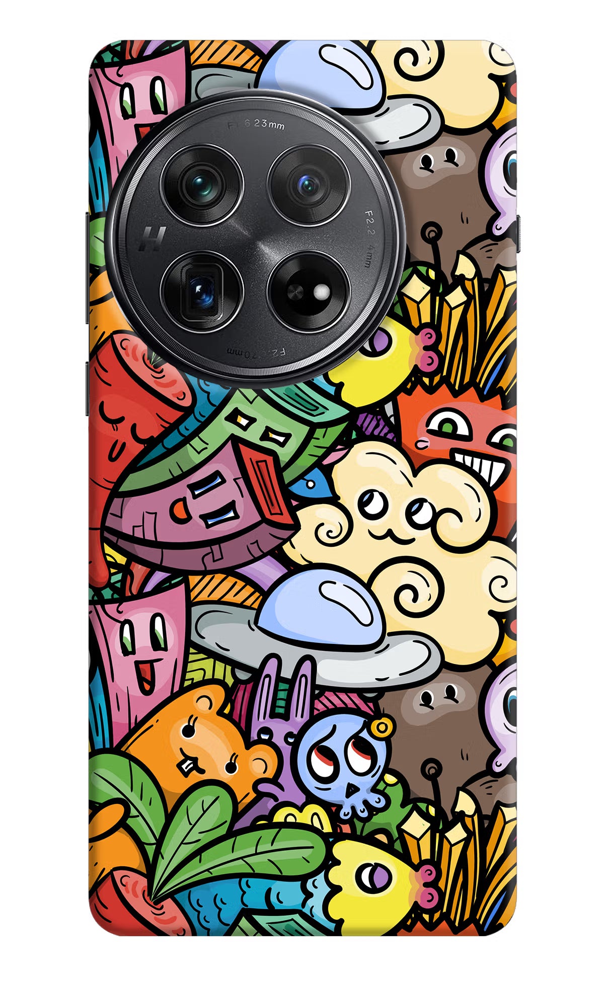 Veggie Doodle Oneplus 12 Hard Case Back Cover by Casekaro