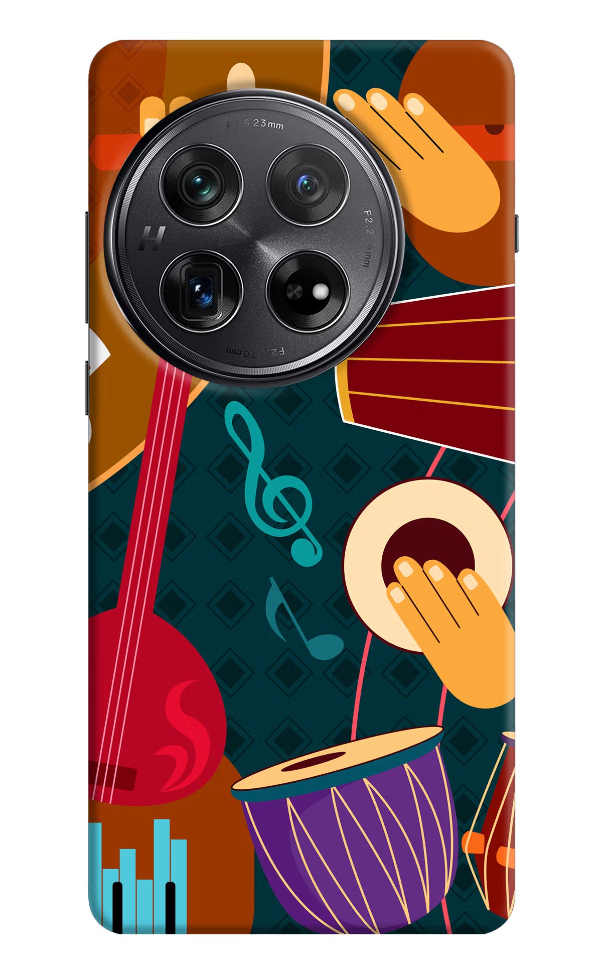 Music Instrument Oneplus 12 Hard Case Back Cover by Casekaro