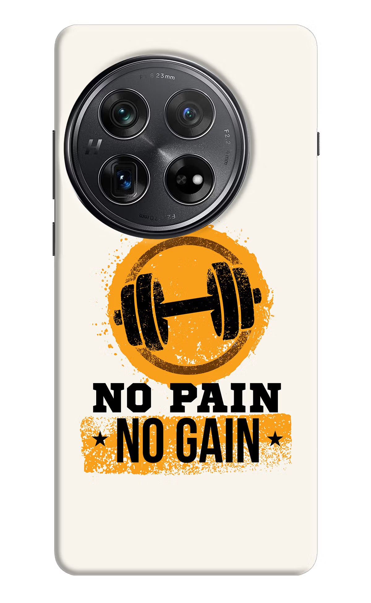 No Pain No Gain Oneplus 12 Hard Case Back Cover by Casekaro