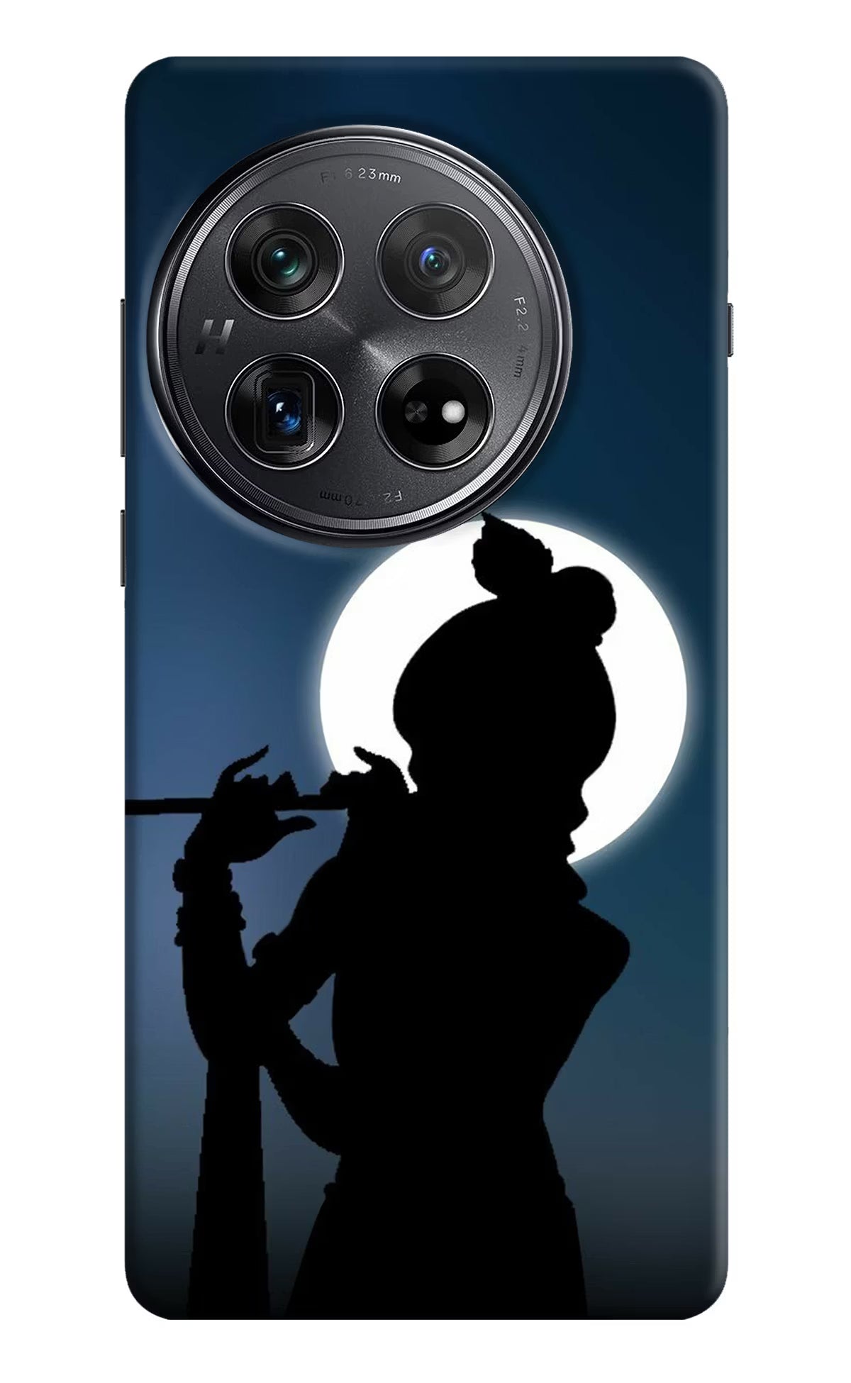 Shri Krishna Silhouette Oneplus 12 Hard Case Back Cover by Casekaro