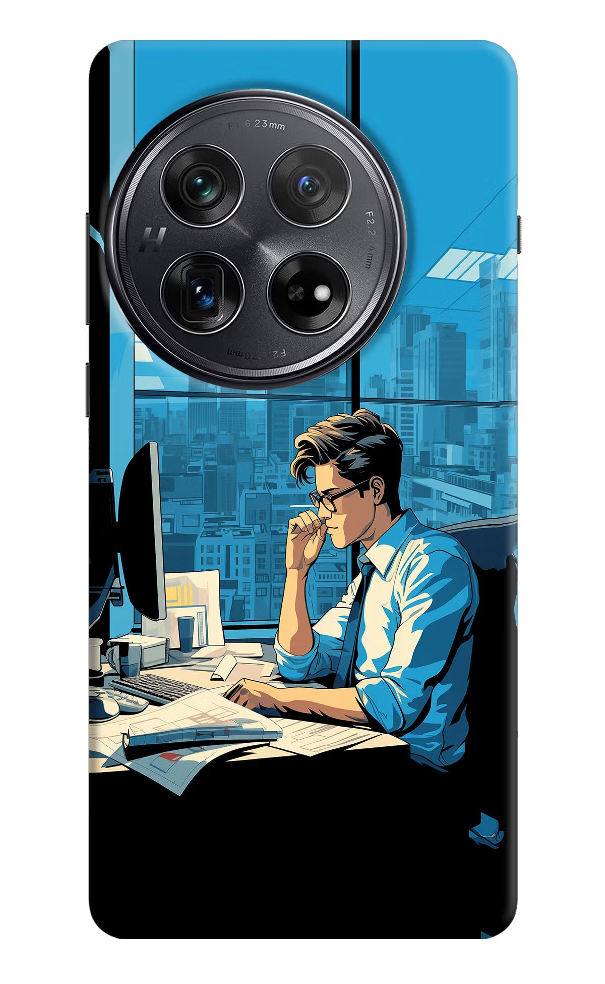 Focused Hustler (AI Generated) Oneplus 12 Hard Case Back Cover by Casekaro