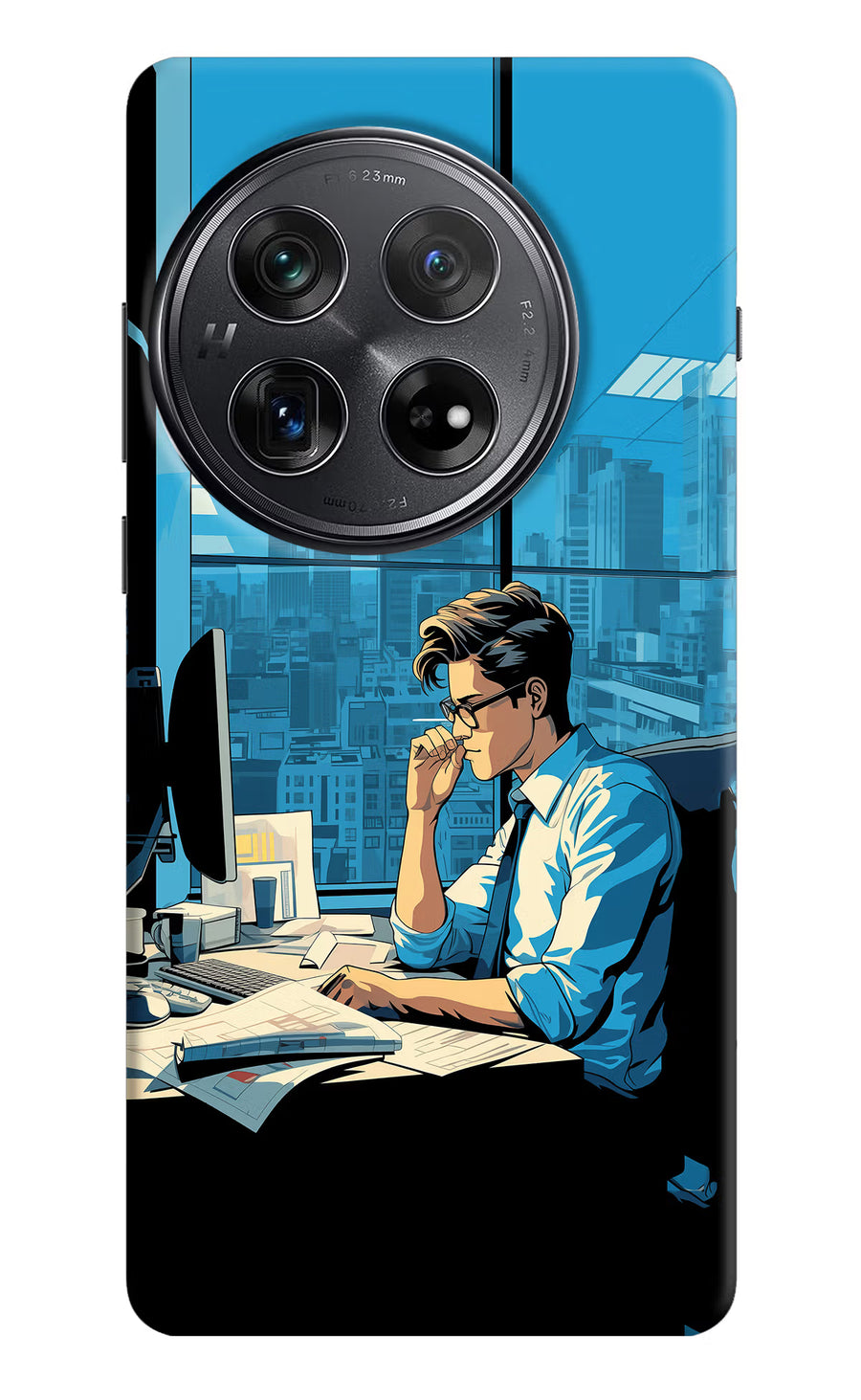 Focused Hustler (AI Generated) Oneplus 12 Back Cover, Hard case
