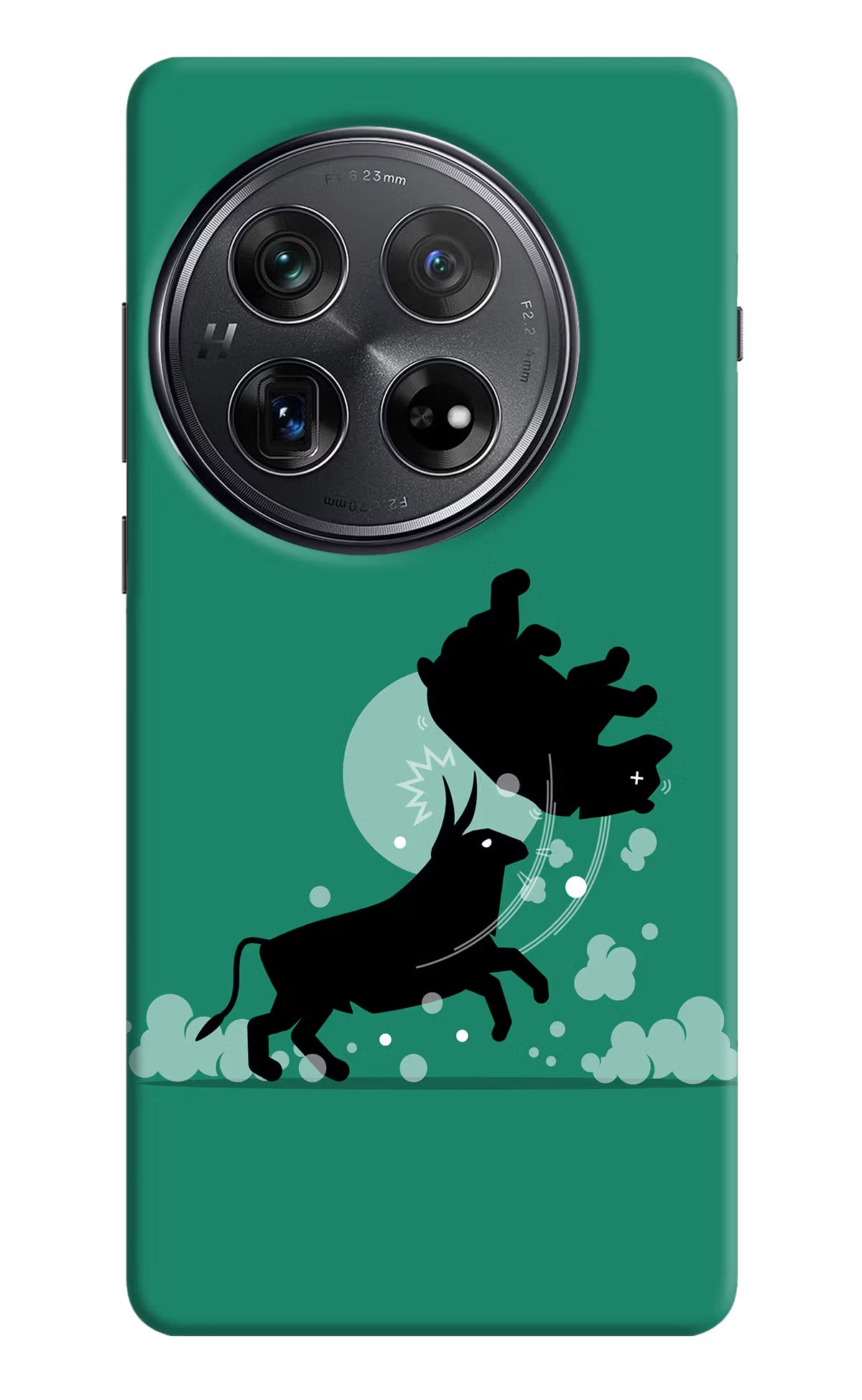 Bull Conqueror Oneplus 12 Hard Case Back Cover by Casekaro