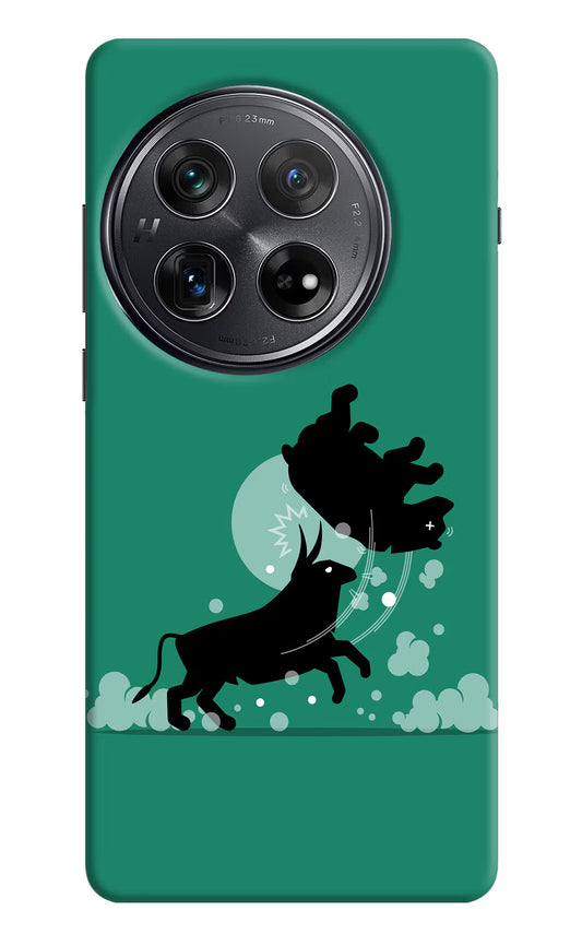 Bull Conqueror Oneplus 12 Hard Case Back Cover by Casekaro