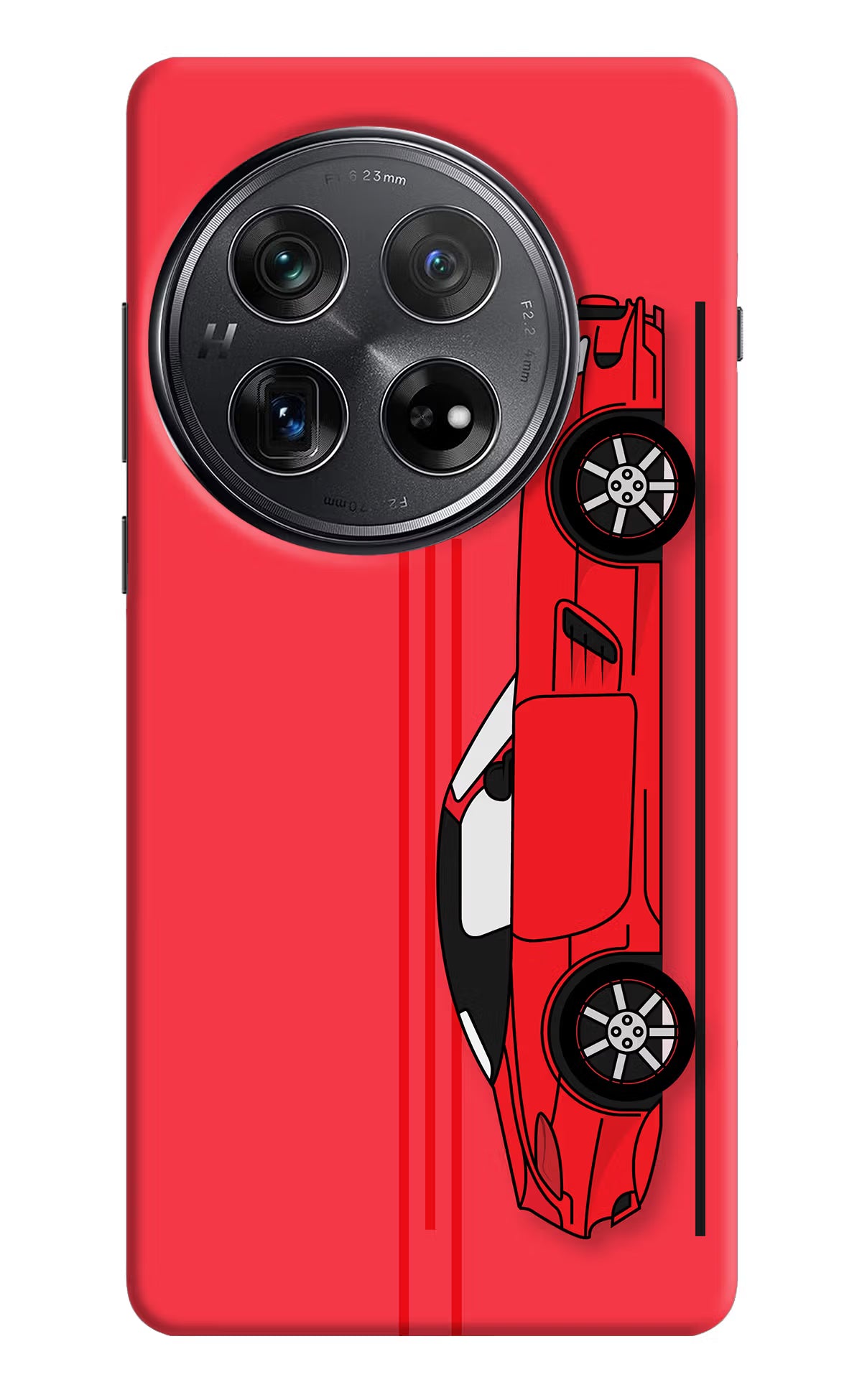 Red Velocity Oneplus 12 Hard Case Back Cover by Casekaro