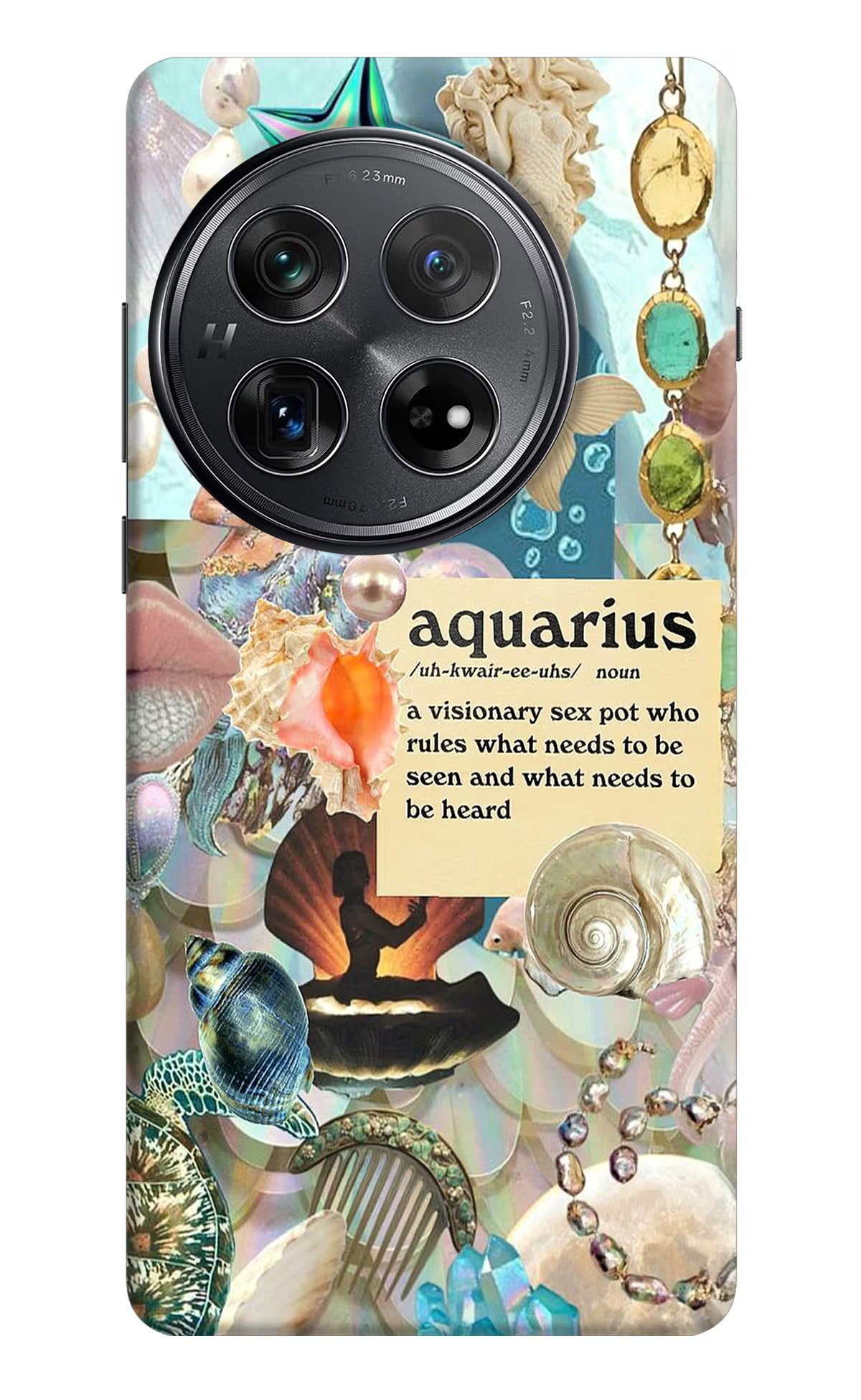 Aquarius Zodiac Oneplus 12 Hard Case Back Cover by Casekaro