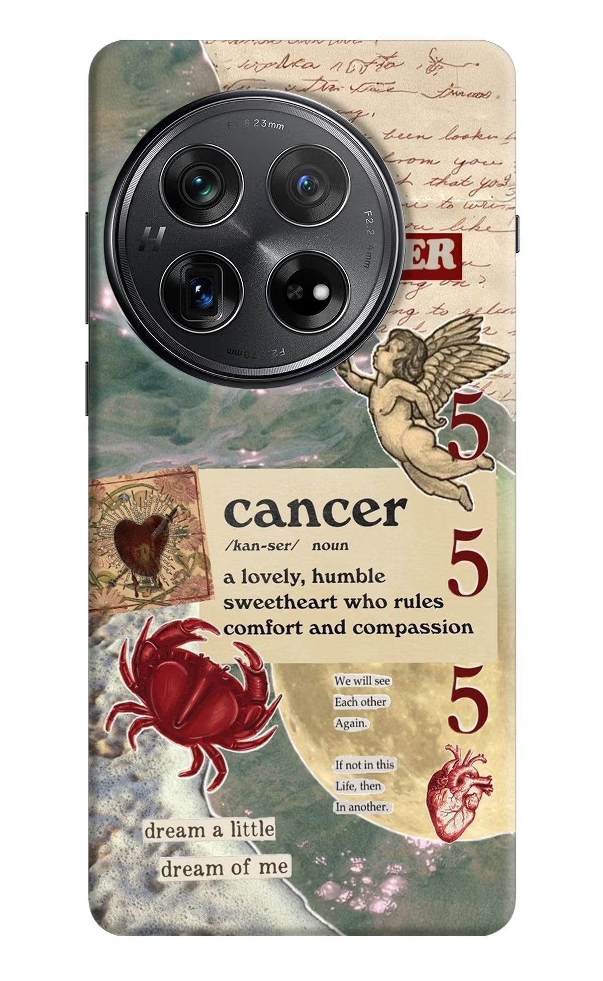 Cancer Zodiac Oneplus 12 Hard Case Back Cover by Casekaro