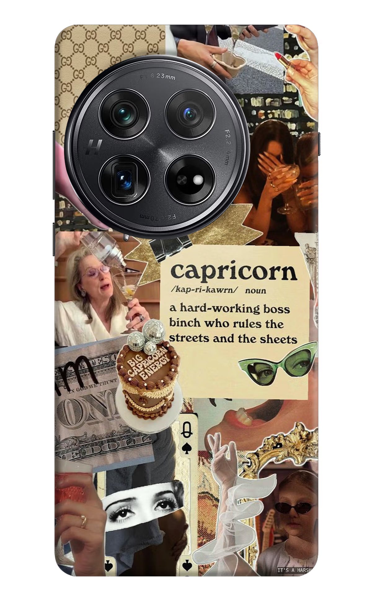 Capricorn Zodiac Oneplus 12 Hard Case Back Cover by Casekaro