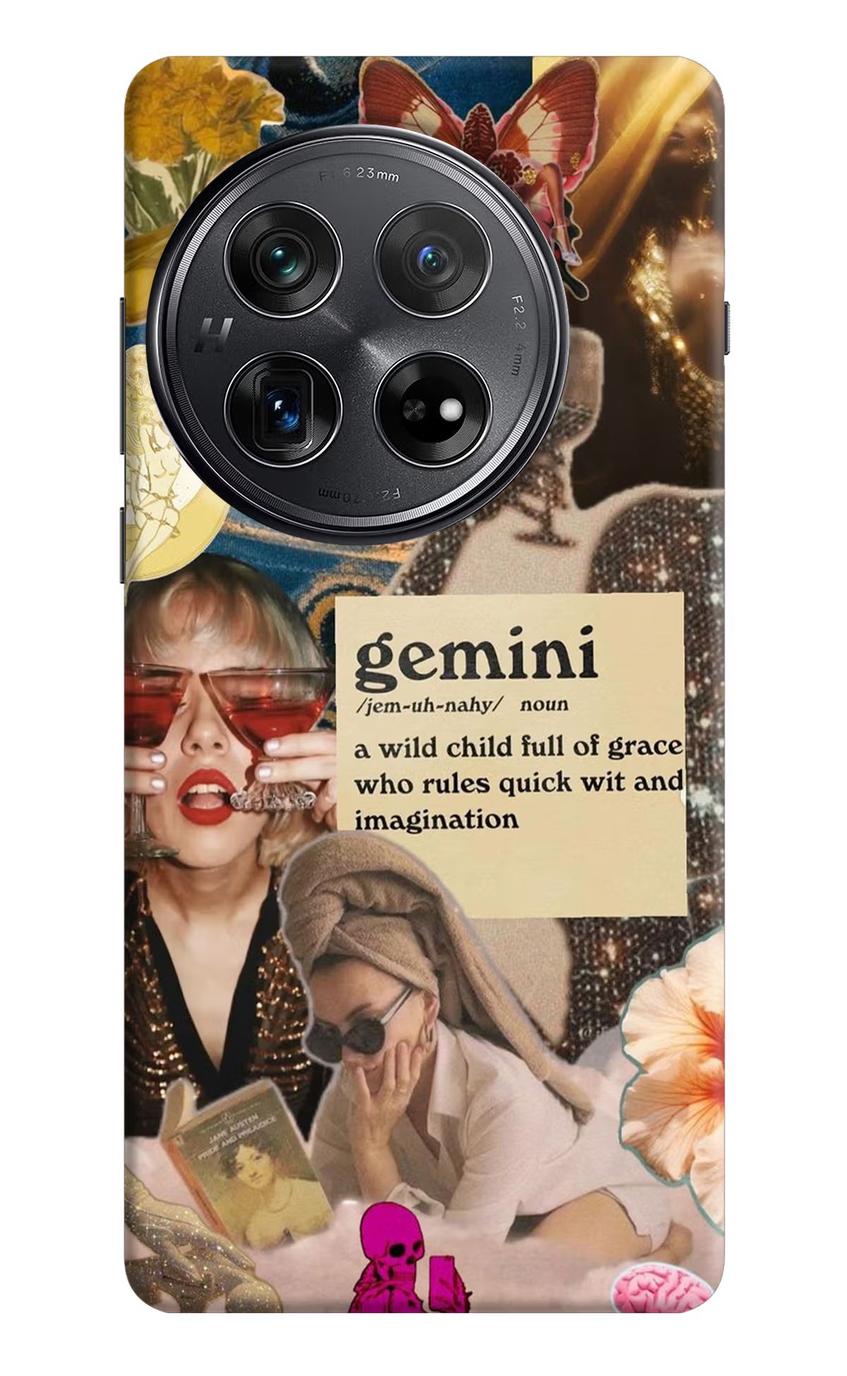 Gemini Zodiac Oneplus 12 Hard Case Back Cover by Casekaro