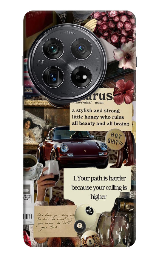 Taurus Zodiac Oneplus 12 Hard Case Back Cover by Casekaro