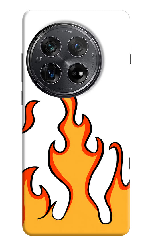 Fired Up – White Oneplus 12 Hard Case Back Cover by Casekaro