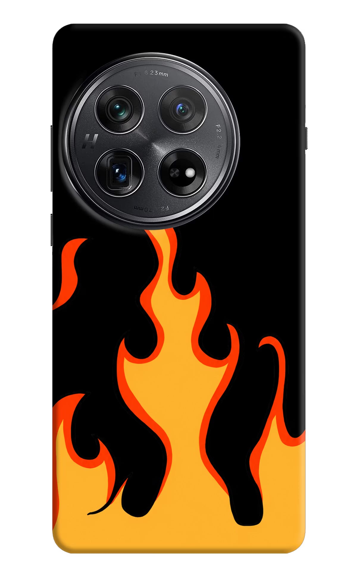 Fired Up – Black Oneplus 12 Hard Case Back Cover by Casekaro