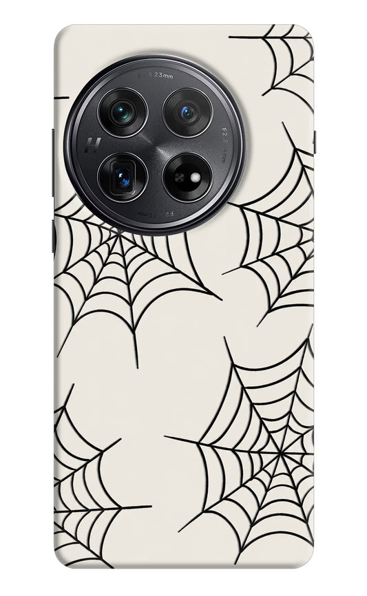 Spider Web Oneplus 12 Hard Case Back Cover by Casekaro
