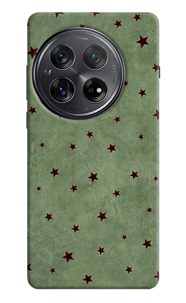 Green Stars Oneplus 12 Hard Case Back Cover by Casekaro