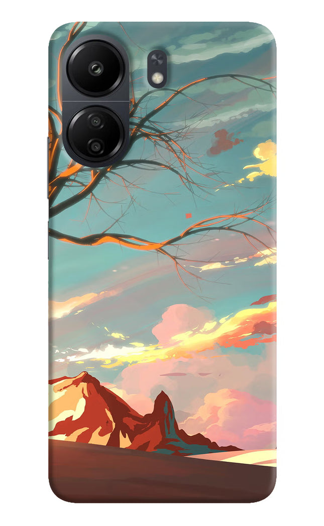 Scenery Poco C65 Hard Case Back Cover by Casekaro