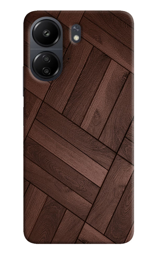 Wooden Texture Design Poco C65 Hard Case Back Cover by Casekaro