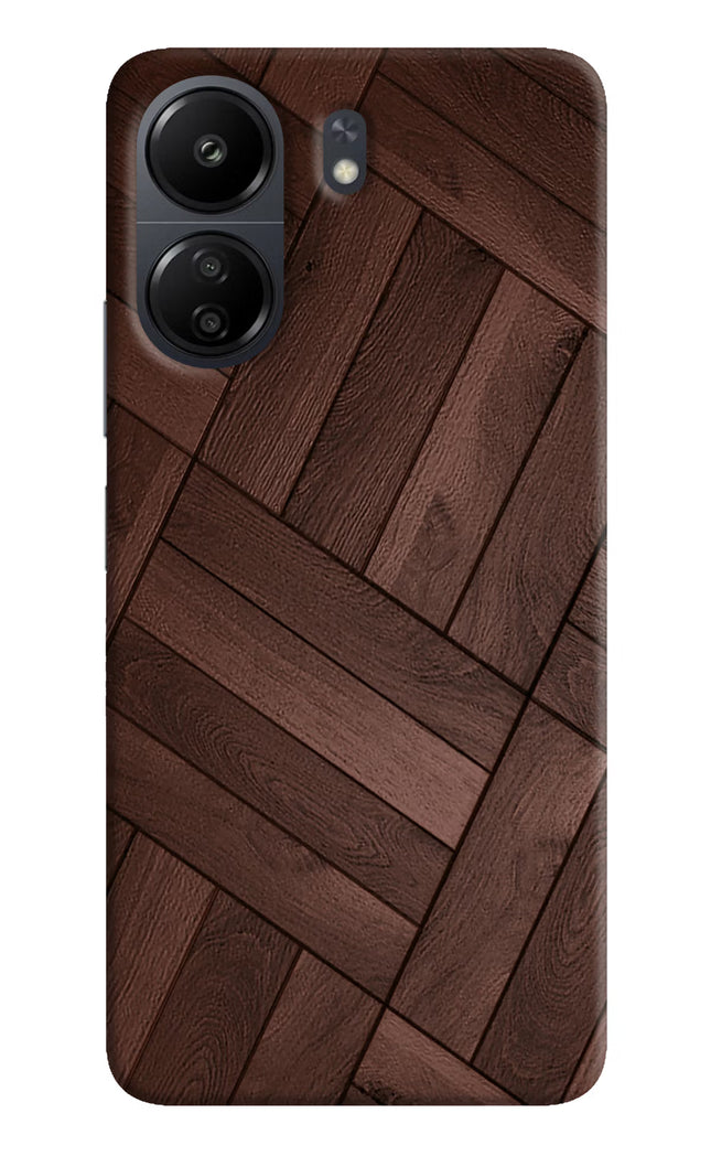 Wooden Texture Design Poco C65 Hard Case Back Cover by Casekaro