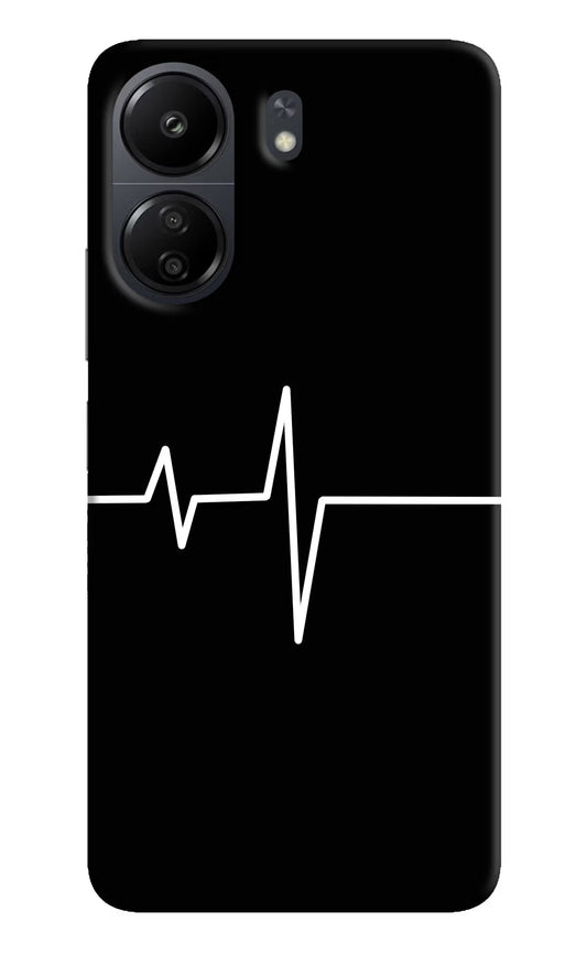 Heart Beats Poco C65 Hard Case Back Cover by Casekaro