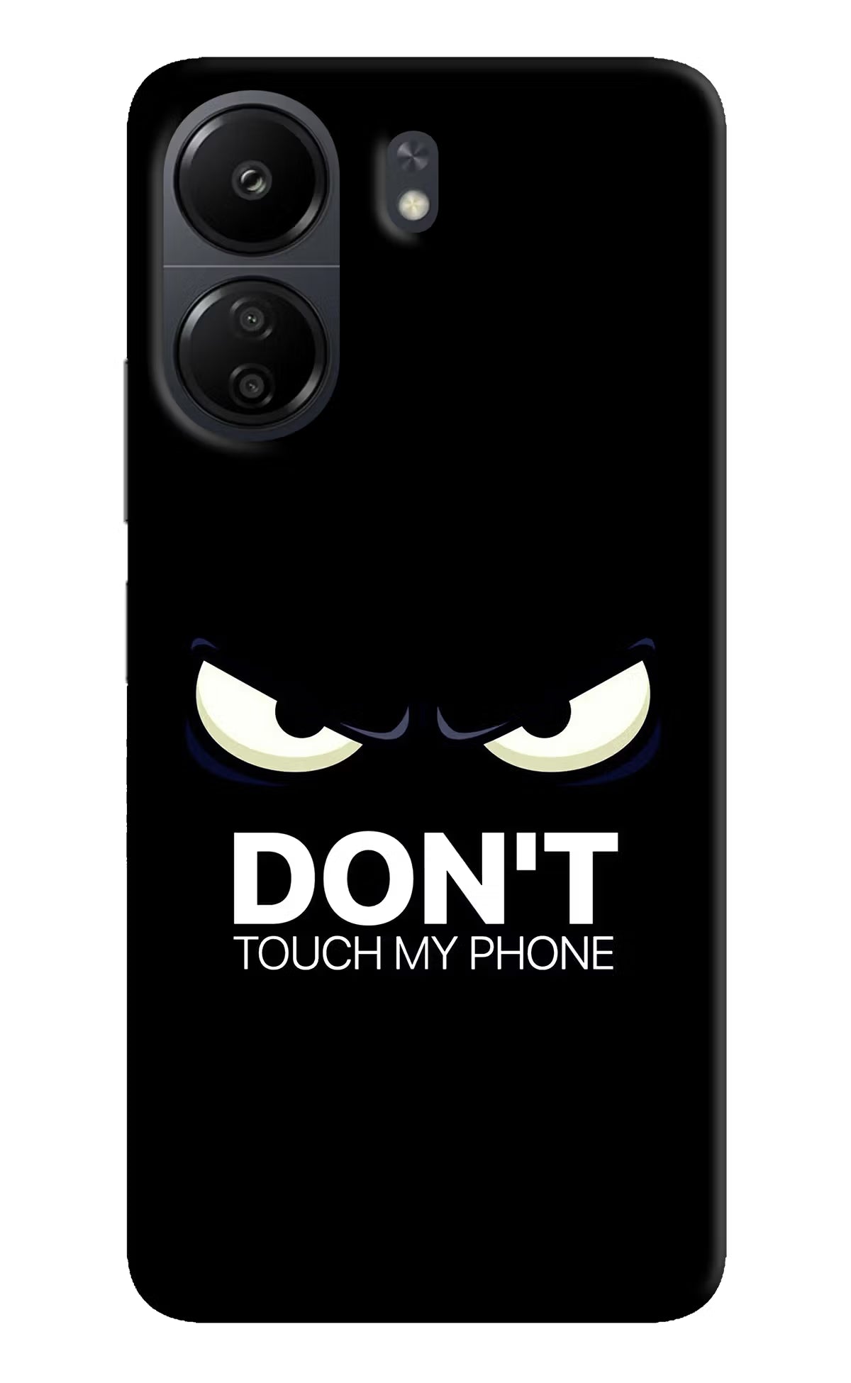 Don'T Touch My Phone Poco C65 Hard Case Back Cover by Casekaro