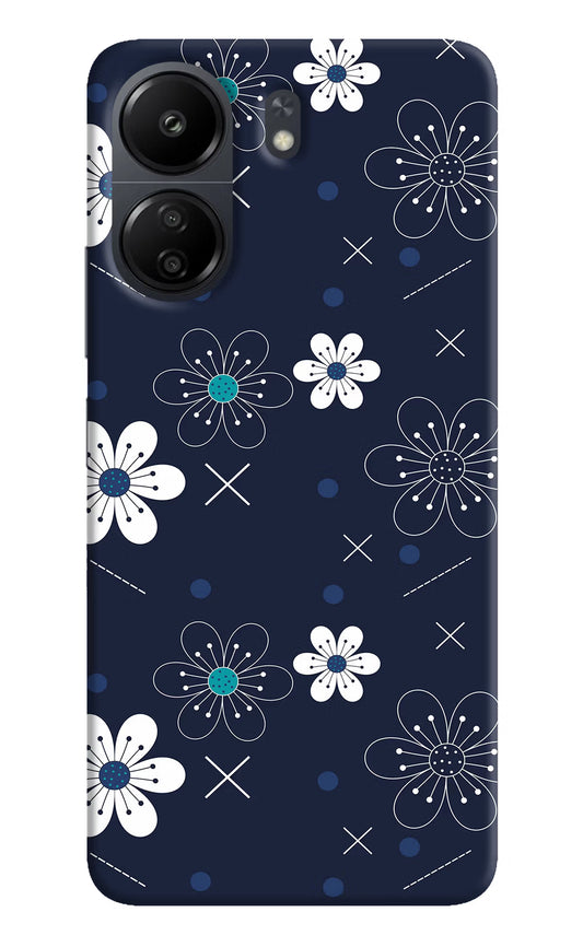 Flowers Poco C65 Hard Case Back Cover by Casekaro