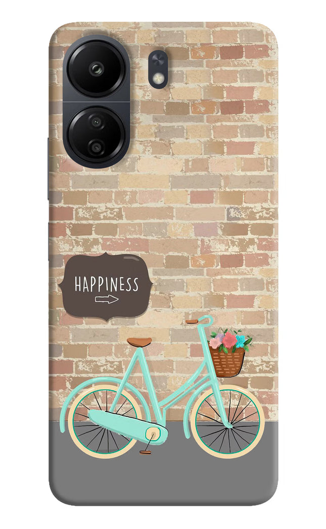 Happiness Artwork Poco C65 Hard Case Back Cover by Casekaro