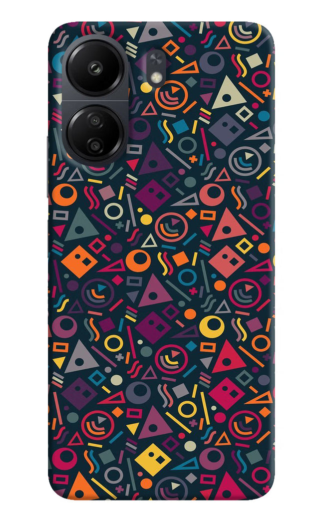 Geometric Abstract Poco C65 Hard Case Back Cover by Casekaro