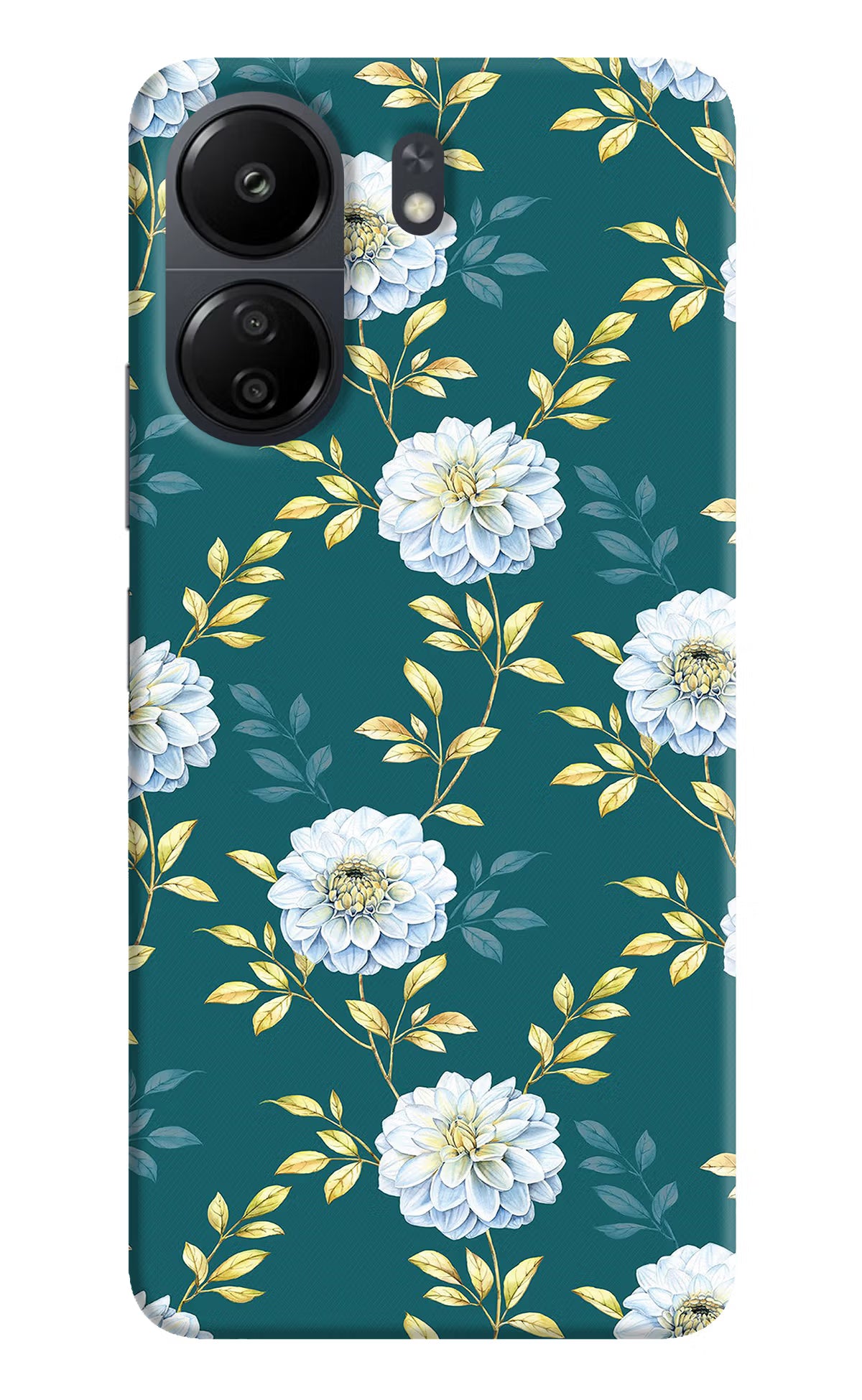 Flowers Poco C65 Hard Case Back Cover by Casekaro
