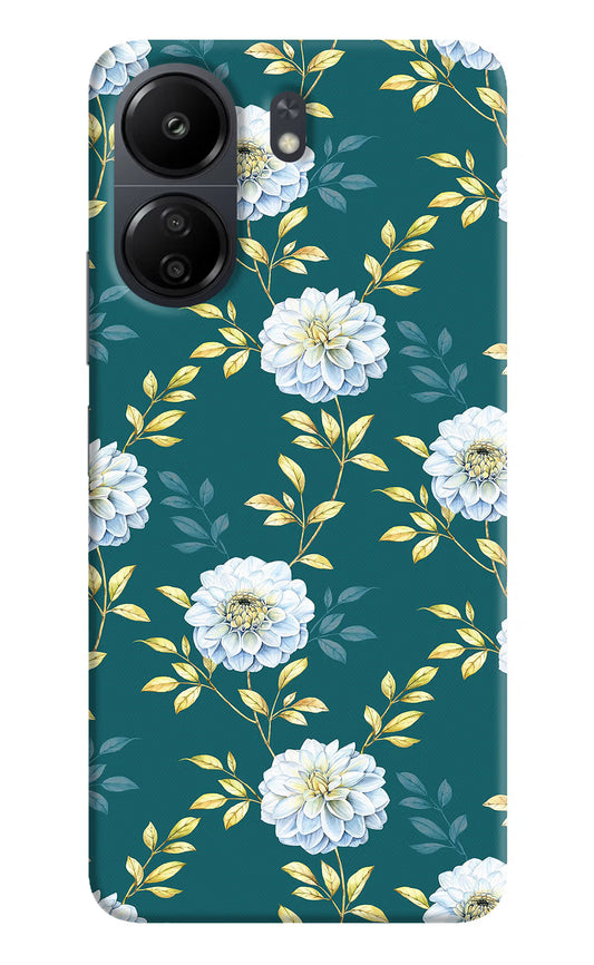 Flowers Poco C65 Hard Case Back Cover by Casekaro